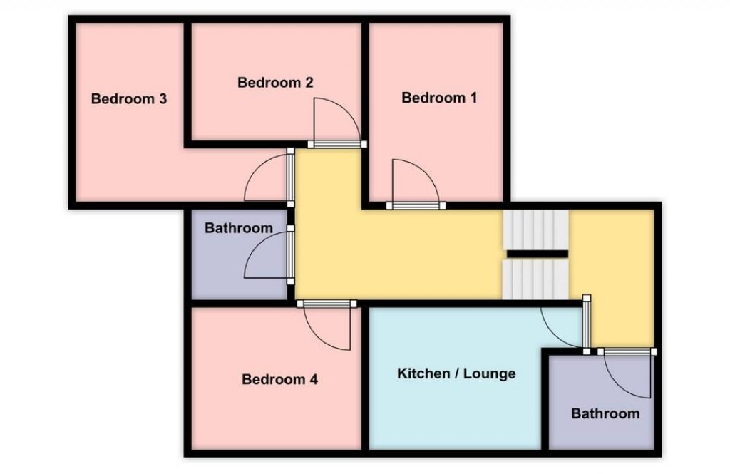 Floorplans For Bedford Villas, Plymouth