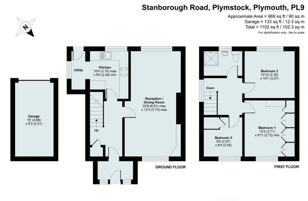 Floorplans For Stanborough Road, Plymstock, Plymouth