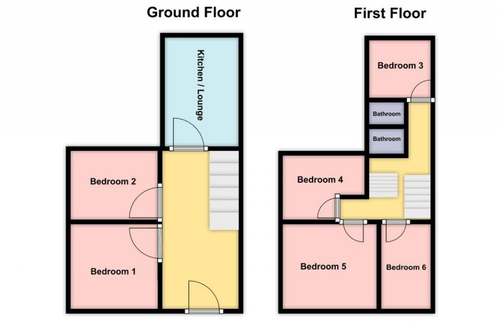 Floorplans For Derry Avenue, Plymouth